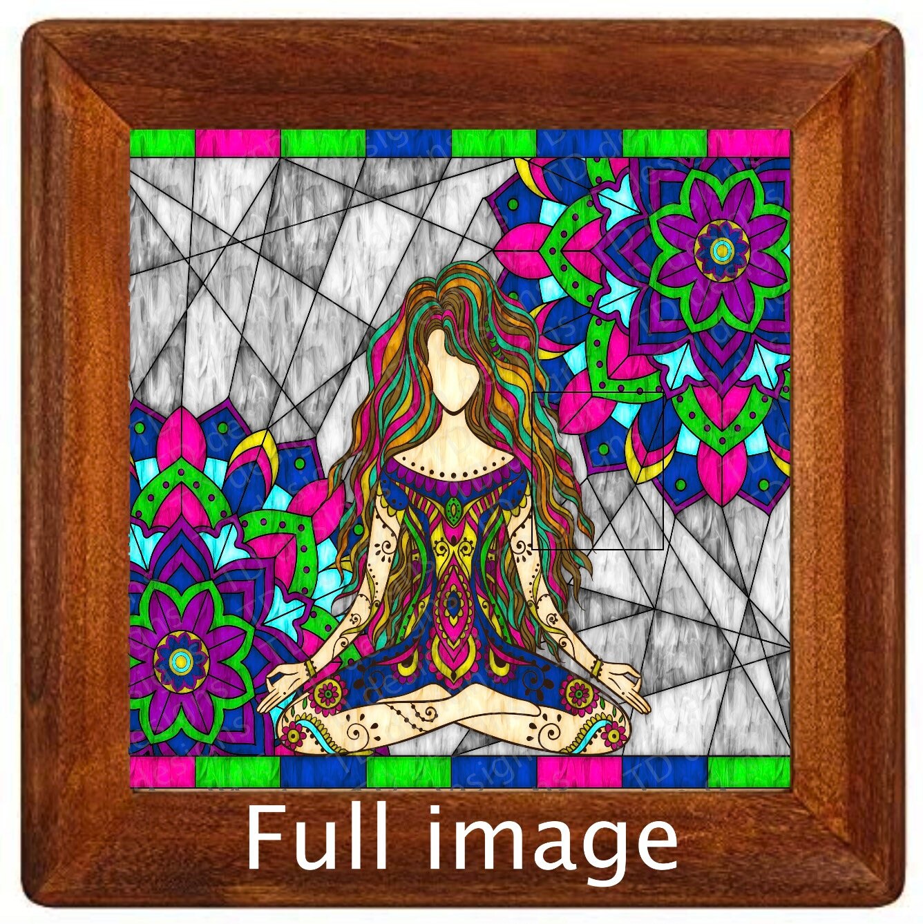 Zen girl stained glass Tumbler