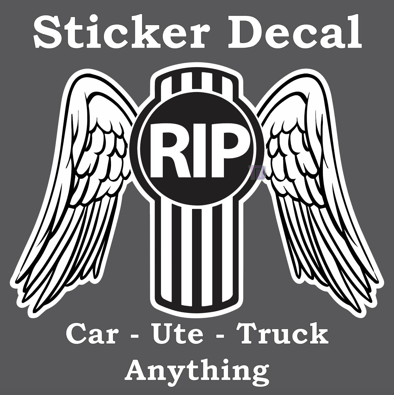 Kenworth Truck Remembrance decal sticker