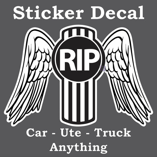 Kenworth Truck Remembrance decal sticker