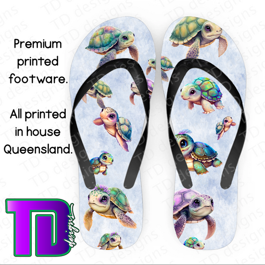 Turtle thongs flip-flops pluggers